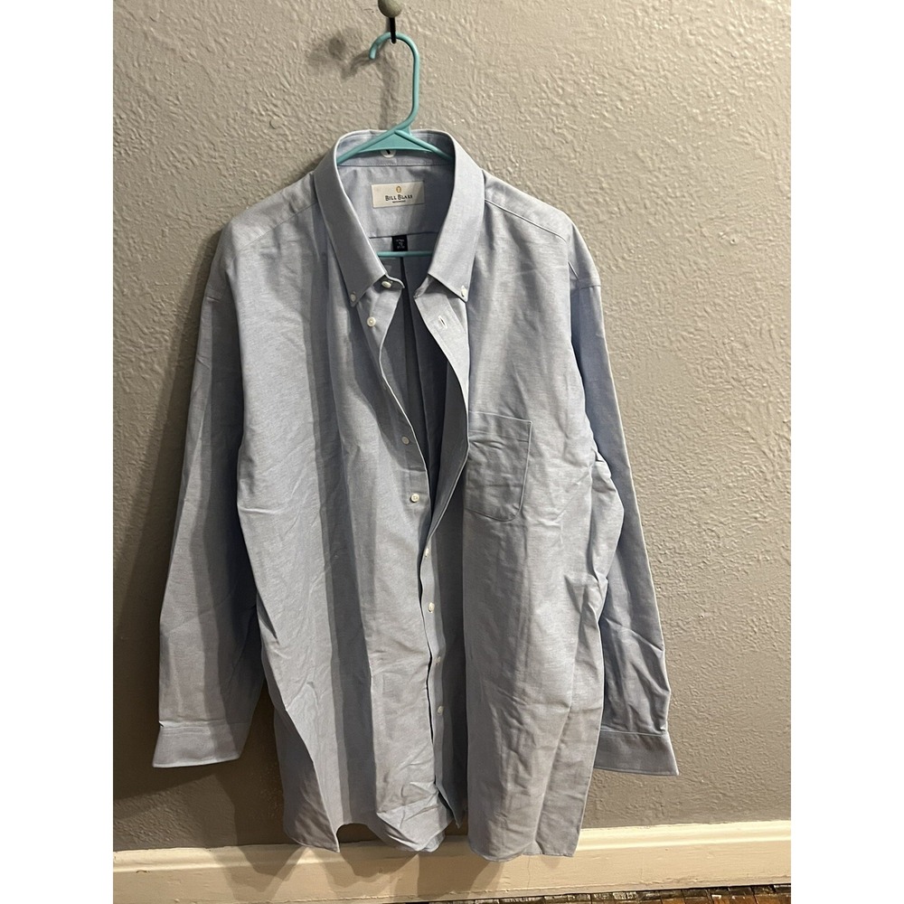 Bill Blass Oxford‎ Blue Shirt Size Xtall 19 -37/38